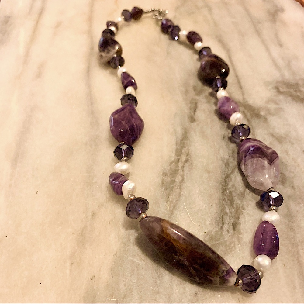 Purple Stone Necklace